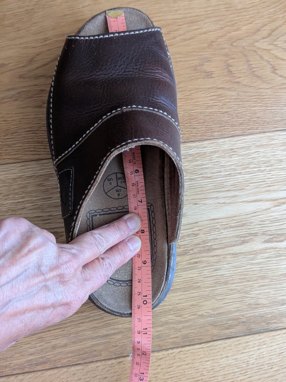 Dr. Martens England 8418 vintage 90's Y2K Chunky Sandals SlidesBark Grizzly 9 - Picture 9 of 9